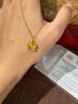 老鳳祥黃金項(xiàng)鏈女玫瑰花足金吊墜純金女生日七夕情人節(jié)禮物送女朋友老婆 玫瑰足金吊墜+久伴鐘愛禮盒【贈(zèng)S925鏈】 曬單實(shí)拍圖
