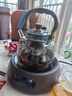 全度玻璃提梁壺家用小型電陶爐煮茶器燒水壺大容量保溫玻璃茶壺 提梁壺（煙灰色）+康米電陶 曬單實(shí)拍圖
