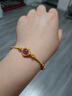 金至尊（3D-GOLD)菱花紫韻黃金手鏈999足金古法手鏈盤纏金手鏈七夕禮物計(jì)價(jià) 總重12.27克（金重12.07克） 曬單實(shí)拍圖