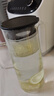 潤(rùn)華年高顏值防炸冷水壺耐高溫玻璃涼水壺大容量家庭客廳水具白開(kāi)水單壺 1449ml 煙灰單壺 曬單實(shí)拍圖