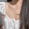 LAAs925星月流蘇鎖骨鏈磨砂輕奢小眾設計夏日送女友老婆生日禮物 曬單實(shí)拍圖