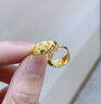 世紀(jì)緣黃金耳飾女滿天星車花耳釘足金釘砂車花耳鉤送女友送老婆生日禮物 2.69g 曬單實(shí)拍圖