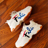 FILA 斐樂(lè)男鞋老爹鞋休閑5代貓爪復(fù)古運(yùn)動(dòng)鞋 黑色 -BK 42 曬單實(shí)拍圖