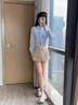 ZUOSAISI品牌老爹鞋女厚底網(wǎng)面透氣休閑鞋女2025秋季新品女鞋百搭鞋子女 米色 35 曬單實(shí)拍圖