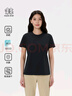KOLON SPORT/可隆SECO速干T恤 女子戶外運(yùn)動(dòng)吸濕防曬UPF50+抗菌上衣短袖 LKRT5MT830-BK 黑色 XL 175/96A 曬單實(shí)拍圖