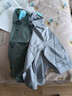 100%純棉春秋款七分袖襯衫男士外套寬松免燙休閑港風(fēng)青年襯衣男 純棉七分袖兩件】灰綠色+深灰色 L （110-130斤） 曬單實(shí)拍圖