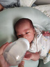 十月結(jié)晶嬰兒斜坡枕棉面防吐奶嗆奶躺靠睡覺哺乳練抬頭可機洗0-1歲 山嵐綠 曬單實拍圖
