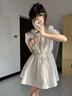 哈魯?shù)闲驴钸B衣裙女裝法式小香風(fēng)仙女裙子女2025夏季新品韓版裙子夏天 M 【85-105斤】 曬單實(shí)拍圖