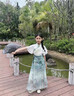 迪士尼女童套裝新中式夏季中國風(fēng)2025新款兒童古風(fēng)漢服小女孩唐裝馬面裙 水墨藍(lán)套裝 T8-13 140 曬單實(shí)拍圖