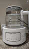 摩飛電器（Morphyrichards）電熱水壺全玻璃恒溫壺家用熱水壺燒水壺養(yǎng)生煮茶壺多段控溫電水壺極速風冷沖奶泡奶機MR5602 1.2L 椰奶白 曬單實拍圖