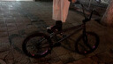 20寸BMX小輪車表演車極限單車特技動(dòng)作自行車超響120響花鼓18寸童 18寸兒童小啞光黑配紫可備注顏色 曬單實(shí)拍圖