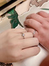 中國黃金CHINA GOLD永恒之愛情侶對(duì)戒足銀男女求婚七夕情人節(jié)禮物送女友老婆生日 永恒之愛情侶對(duì)戒 曬單實(shí)拍圖