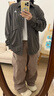 LAZY DAY TREND戶外防潑水防風(fēng)耐磨機能工裝褲女秋季寬松透氣抗菌兩穿褲 枯玫粉 L 曬單實拍圖