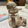 英氏（YEEHOO）兒童水杯PPSU吸管杯幼兒園1歲+背帶水杯大容量夏天牛奶杯500ml 曬單實(shí)拍圖