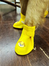嬉皮狗（hipidog）中大型犬雨鞋防水防掉狗狗鞋子寵物防臟神器金毛柯基腳套夏季外出 洛克黃 3XL9.3*7.4cm建議體重45-65斤 曬單實(shí)拍圖