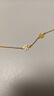 周大福 雪花黃金手鏈(工費320)16.25cm約2.85g EOF603七夕禮物 曬單實拍圖