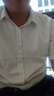 羅蒙（ROMON）短袖襯衫男士2025夏季涼感棉質(zhì)上衣商務休閑正裝白襯衣MQ21白色43 曬單實拍圖
