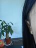 曼卡龍黃金幸運四葉耳釘足金耳飾小克重四葉草首飾送女友 簡(jiǎn)幸運四葉耳釘 0.86g 曬單實(shí)拍圖