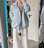 駱駝（CAMEL）行俠硬殼單層沖鋒衣戶外登山服防風(fēng)防水防污時(shí)尚休閑風(fēng)衣外套 A34BA6B001，遠(yuǎn)山藍(lán)，男女同款 S 曬單實(shí)拍圖