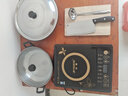 半球（PESKOE）電磁爐家用防水爆炒一體電池爐智能定時火鍋爐多功能學(xué)生宿舍小型套裝觸屏電磁灶2200W大功率 套（9）炒鍋湯鍋鍋蓋湯勺漏勺鍋鏟菜刀菜板 曬單實拍圖