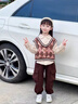 WVD國際品牌女童秋裝2025新款洋氣工裝兒童套裝早春秋季寶寶服 咖色 90 cm 曬單實(shí)拍圖