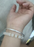 梵際足銀999古法實(shí)心銀鐲子小眾學(xué)生蘿卜兔手環(huán)手鐲送女友七夕禮物 足銀999 重約18克 推拉款 曬單實(shí)拍圖