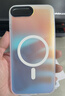 暴走適用蘋果8plus手機殼 iphone8plus保護套 MagSafe磁吸硅膠軟邊磨砂膚感半透鐳射漸變防摔硬殼 曬單實拍圖