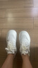 回力女鞋厚底板鞋女純白色小白鞋夏季透氣百搭增高運動休閑輕便鞋子女 白色【6CM厚底】 36 曬單實拍圖