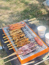 上鮮 炭烤雞腿肉串1.6斤+黑椒檸香肉串1.6斤 炭烤燒鳥(niǎo)串烤串 源頭直發(fā) 曬單實(shí)拍圖
