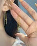 COISE黃金耳環(huán)女999足金愛心耳飾長款耳線五角星耳飾時尚金飾品送老婆 精美玫瑰禮盒-請勿單拍 曬單實拍圖