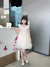 G.DUCKKIDS小黃鴨女童漢服連衣裙夏裝2025新款兒童裙子夏季新中式小女孩中國 杏色 160 cm 曬單實(shí)拍圖