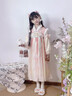 安妮優(yōu)兒（Anneyol）漢服女童秋冬裙子2025新款兒童古風(fēng)加絨公主連衣裙冬季中國風(fēng)古裝 粉色 130 曬單實(shí)拍圖