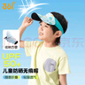361° 兒童防曬帽遮陽帽夏季戶外跑步空頂帽登山帽防紫外線卡通帽 曬單實拍圖