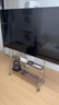 愛(ài)迪威電視機落地移動(dòng)支架帶輪子直播推車(chē)顯示器觸摸屏一體機掛架 金典黑單層+胡桃色板32-65寸 曬單實(shí)拍圖