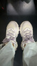 FILA 斐樂(lè)官方女鞋F(xiàn)LUID 5貓爪休閑鞋時(shí)尚復(fù)古運(yùn)動(dòng)鞋女鞋 奶白/浪漫紫-GO 36.5 曬單實(shí)拍圖