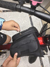 喜德盛自行車(chē)包雙鞍包公路山地車(chē)上管包防水多功能梁包車(chē)前包騎行裝備 黑色 曬單實(shí)拍圖