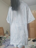 貓人冰絲睡衣女夏季2025年新款短袖帶胸墊夏天涼感大碼外穿家居服女 淺藍波浪 【免穿文胸涼感冰雪絲】 L 【155-160cm/100-120斤】 曬單實拍圖