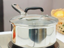 特福（Tefal）法式簡(jiǎn)約316L不銹鋼加厚奶鍋 嬰兒輔食鍋寶寶牛奶鍋熱奶小湯鍋 曬單實(shí)拍圖