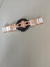watchbond適用華為手表watch gt5pro表帶oppo watch x2mini真陶瓷gt5/gt4女士款watch5流線型18mm女生表帶 曬單實拍圖