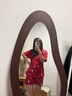 中古芒果鏡子全身穿衣鏡家用異形高級(jí)感試衣鏡網(wǎng)紅壁掛高清落地鏡 胡桃木（支架+木托款） 160*60cm 曬單實(shí)拍圖