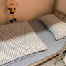 南極人冬季被子被芯帶被套150x200cm單人被褥全套一整套可拆洗秋冬天被 藍白大格【柔軟親膚 可拆洗】 150x200cm被套+4斤被芯 曬單實(shí)拍圖