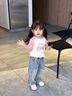 G.DUCKKIDS女童褲子兒童裝春秋卡通牛仔長褲2025新款女孩韓系百搭寬松直筒褲 藍色 【實體專柜 商場品質】 100 cm 【建議身高91-100cm】 曬單實拍圖