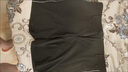 皮爾卡丹（pierre cardin）矮個子運動短褲男四分褲潮彈力青年夏季薄款冰絲修身純色三分褲子 黑色【版】 XL 曬單實拍圖
