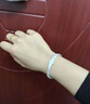 中國黃金（CHINA GOLD）銀手鐲足銀在逃公主手鐲新中式國風(fēng)琺瑯手鐲送老婆女友七夕禮物 藍色薔薇公主【約27g】 曬單實拍圖