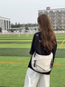 viney新款帆布包包女包品牌斜挎包大容量生日七夕情人節(jié)禮物送女友老婆 【米白色】高級感實用單肩餃子包 時尚百搭休閑通勤新月包 曬單實拍圖