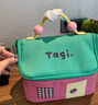 Tagi.機(jī)靈小房子防水皮質(zhì)便攜洗漱包大容量收納包化妝包 抹茶莓果 曬單實(shí)拍圖