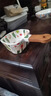 GIOIO歐式七彩云花手柄碗米飯碗創(chuàng  )意餐具甜品沙拉碗不規則個(gè)性陶瓷盤(pán)子 七彩云花-木柄幾何碗 曬單實(shí)拍圖