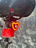 西騎者（WestBiking）自行車(chē)尾燈夜騎智能感應警示燈山地公路車(chē)充電防水創(chuàng  )意尾燈 愛(ài)心尾燈-雙支架 曬單實(shí)拍圖