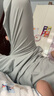 米度麗月子服夏季薄款孕婦哺乳睡衣短袖寬松產(chǎn)后喂奶衣家居服套裝 粉綠色-92091 L碼（建議100-140斤左右） 曬單實(shí)拍圖