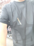 潮蒙駱短袖t恤男夏季冰絲寬松潮流大碼男裝加大半袖上衣體恤 黑色-6856 5XL （建議220-240斤） 曬單實(shí)拍圖